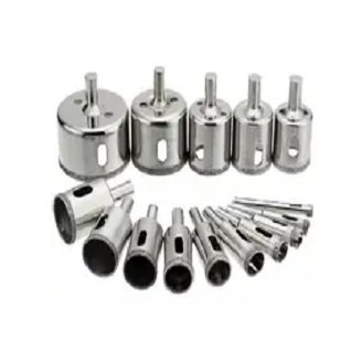 Kit 6 Brocas Serra Copo Diamantadas 25mm à 60mm com Rosca M14 Mármore, Granito, Concreto, Cerâmica para Uso Profissional - Scar Ferramentas